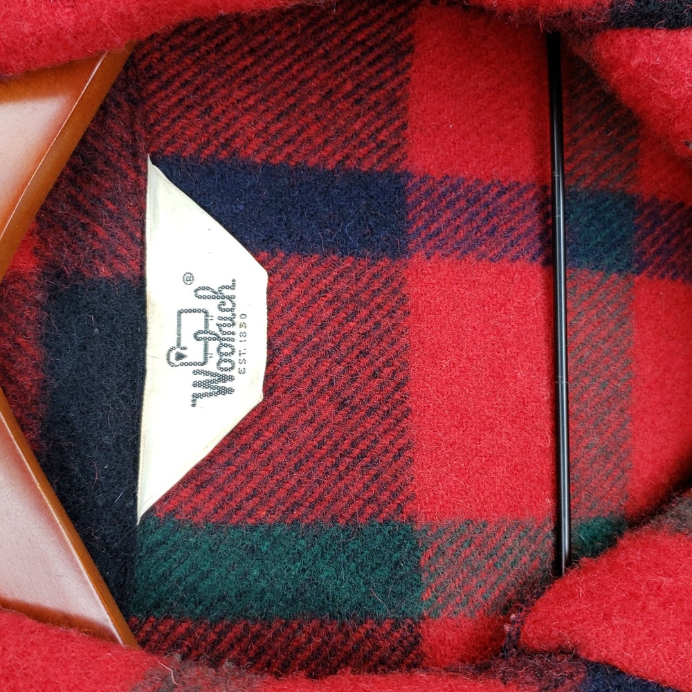 Vintage Woolrich Mackinaw Buffalo Plaid Hunting Jacket Size 42 Lumberjack Thick - Picture 16 of 16